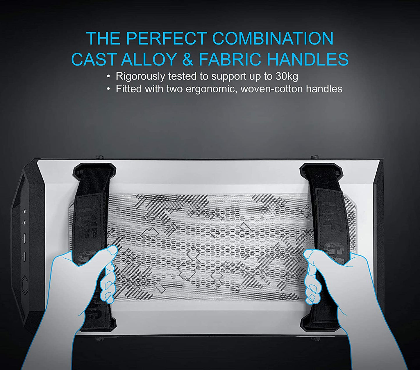 ASUS TUF Gaming GT501 White Edition Mid-Tower Computer Case for up to EATX Motherboards with 2 x USB 3.1 Front Panel, Smoked Tempered Glass, Steel Construction, and Four Case Fans TUF GT501 White