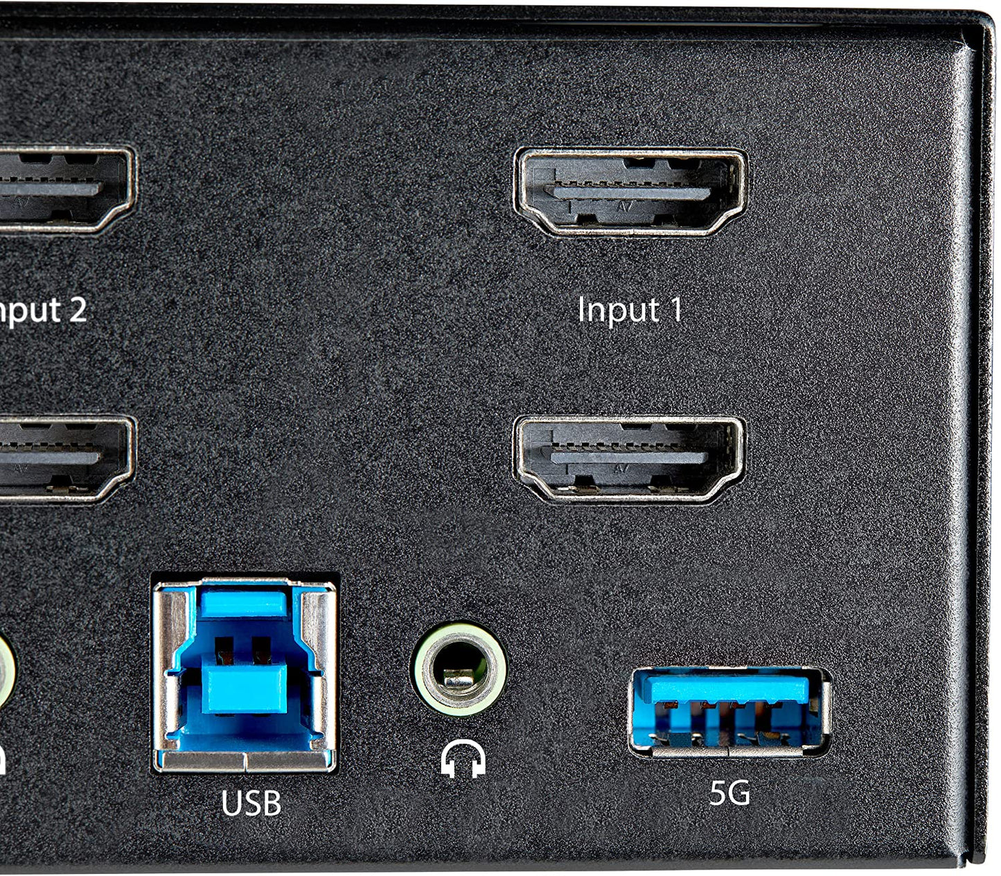 StarTech.com 2 Port Dual Monitor HDMI KVM Switch - 4K 60Hz Ultra HD HDR - Desktop 4K HDMI 2.0 KVM Switch with 2 Port USB 3.0 Hub (5Gbps) & 4x USB 2.0 HID, Audio - Hotkey Switching - TAA (SV231DHU34K6)