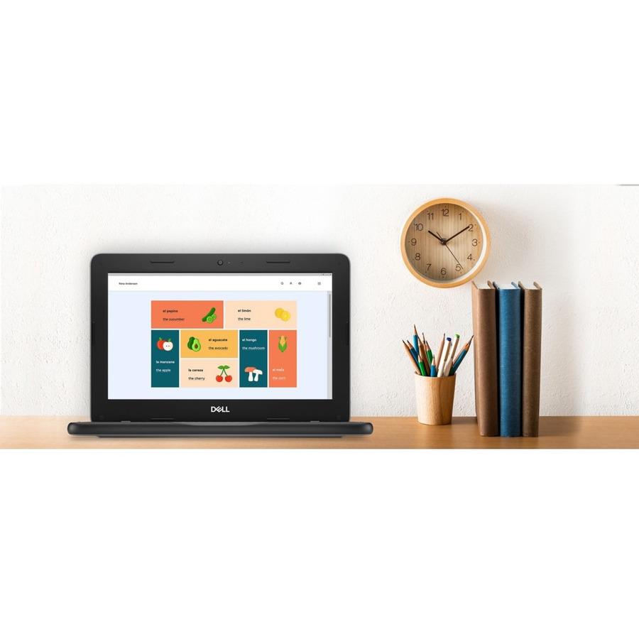 Dell Education Chromebook 3000 3110 11.6 Chromebook - HD - 1366 x 768 - Intel Celeron N4500 Dual-core (2 Core) 1.10 GHz - 4 GB Total RAM - 32 GB Flash Memory - Intel Chip - Chrome OS - Intel UHD