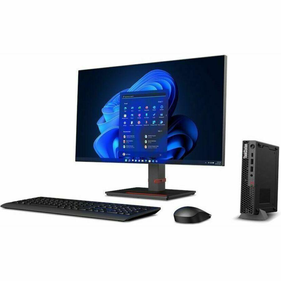 Lenovo ThinkStation P3 30H00014US Workstation - 1 x Intel Core i7 Hexadeca-core (16 Core) i7-13700T 13th Gen 1.40 GHz - 32 GB DDR5 SDRAM RAM - 1 TB SSD - Tiny - Black - Intel Q670 Chip - Windows 11 Pr