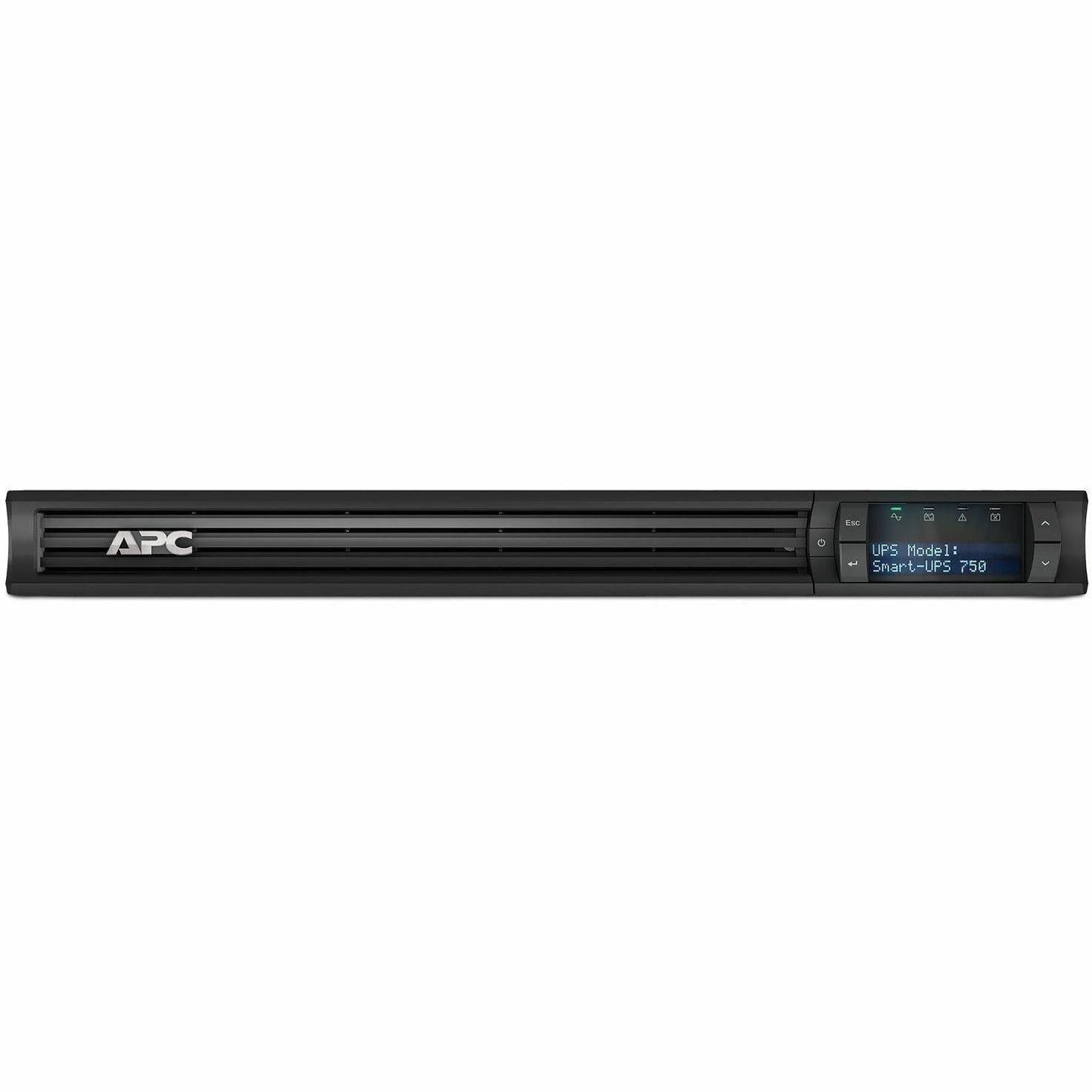 APC by Schneider Electric Smart-UPS SMT 1000VA Rack-mountable UPS SMT1000RM1U