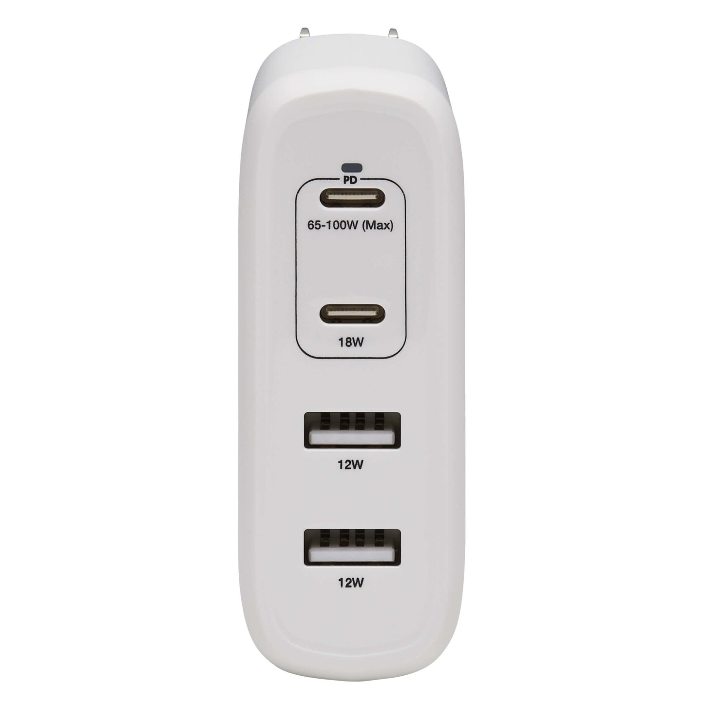 Tripp Lite USB C Wall Charger 4Port Compact 100W PD3.0 White U280W04100C2G