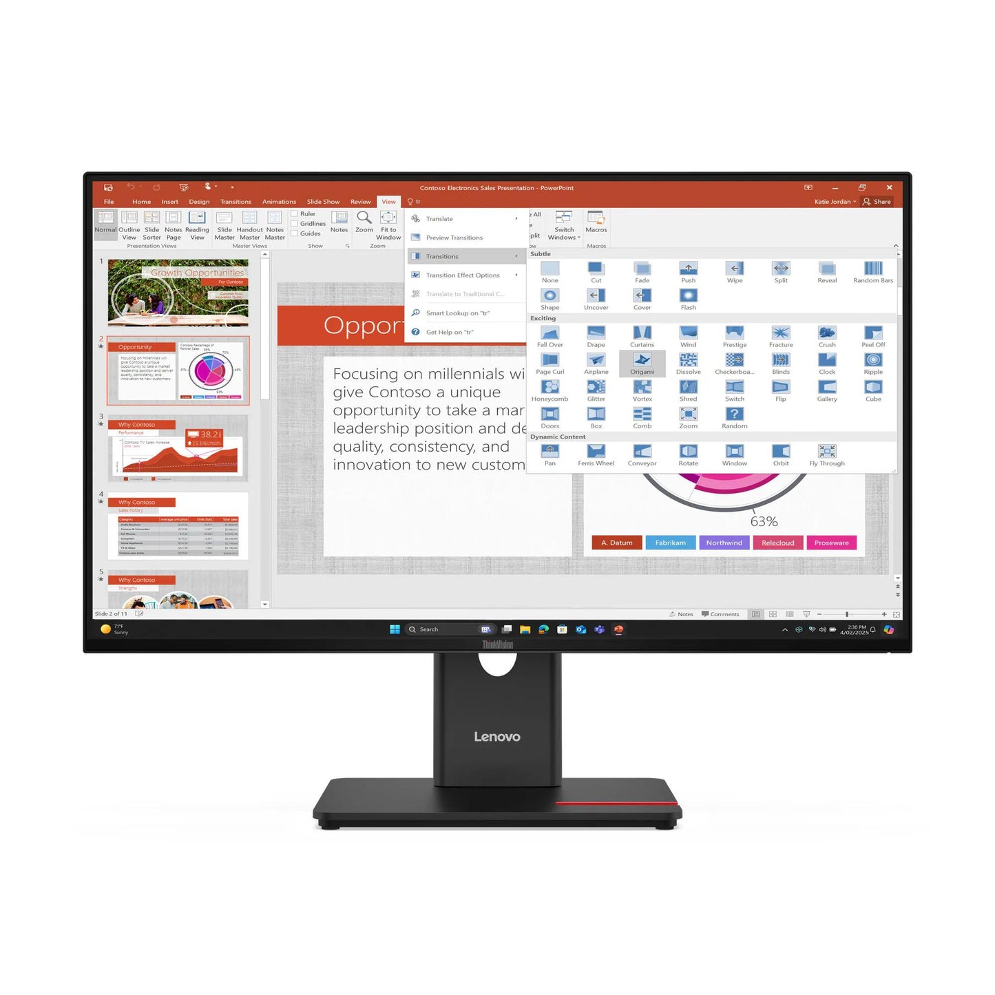 Lenovo ThinkVision T27-40 27 inch Monitor