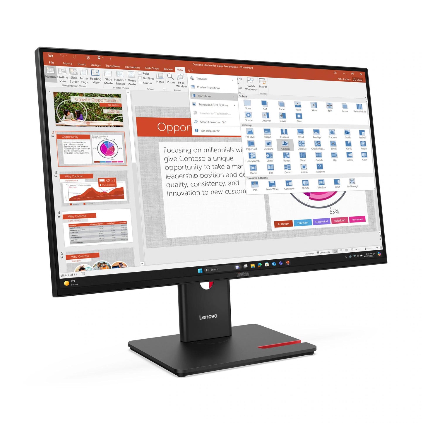 Lenovo ThinkVision T27-40 27 inch Monitor