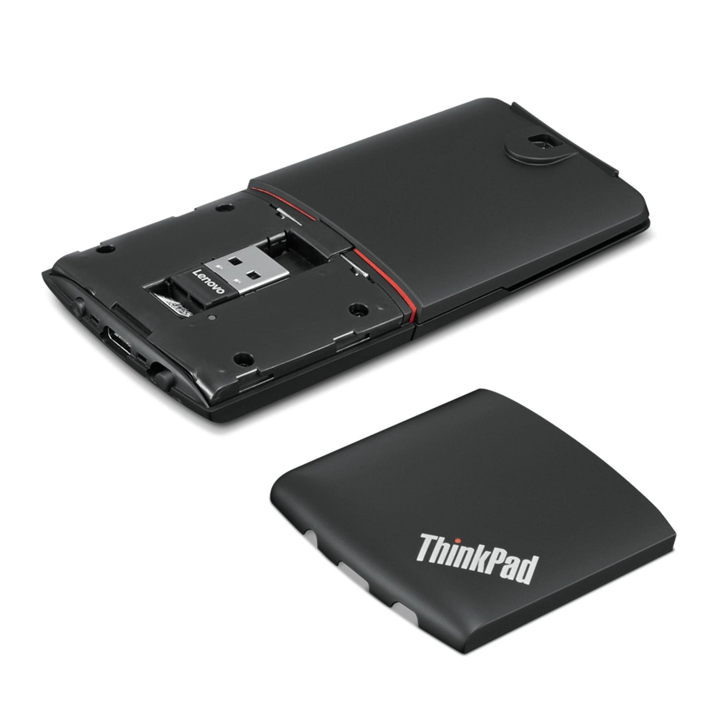 Lenovo ThinkPad X1 Presenter Mouse - Mouse - right and left-handed - laser - 3 buttons - wireless - 2.4 GHz, Bluetooth 5