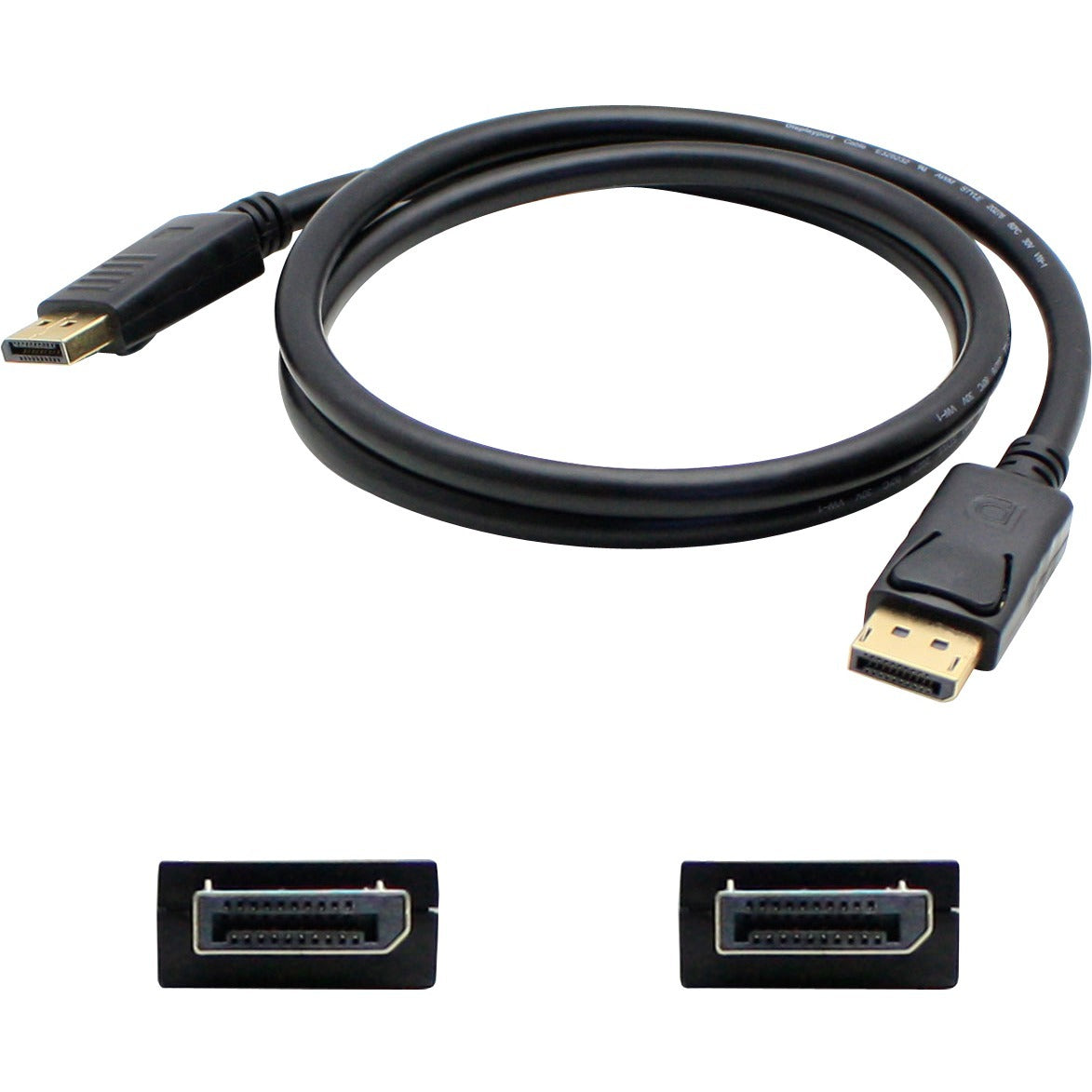 AddOn 5 Pack of 20ft DisplayPort Male to Male Black Cable