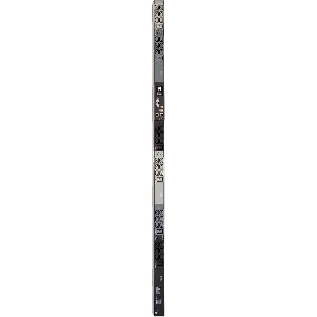 Tripp Lite by Eaton 5.8kW 208/120V 3PH Monitored PDU - LX Interface, Gigabit, 45 Outlets, L21-20P Input, LCD, 1.8 m Cord, 0U 1.8 m Height, TAA - Monitored - NEMA L21-20P - 36 x IEC 60320 C13, 6 x IEC 60320 C19