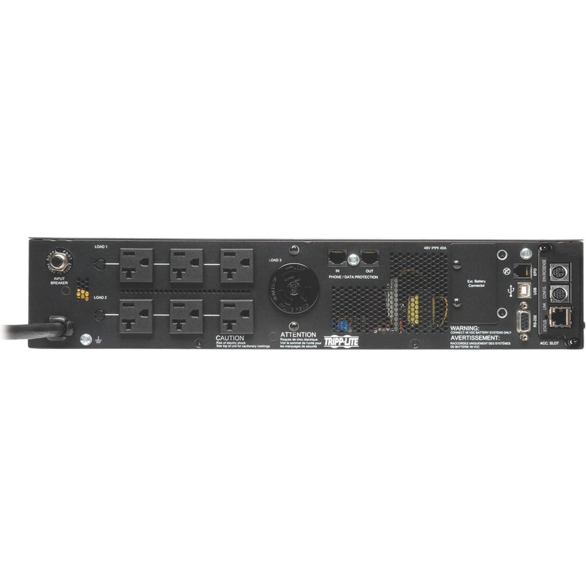 Tripp Lite Eaton Series SmartOnline 2000VA 1800W 120V Double-Conversion UPS - 7 Outlets, Extended Run, Network Card Included, LCD, USB, DB9, 2U Rack/Tower - 2U Tower/Rack/Wall Mountable