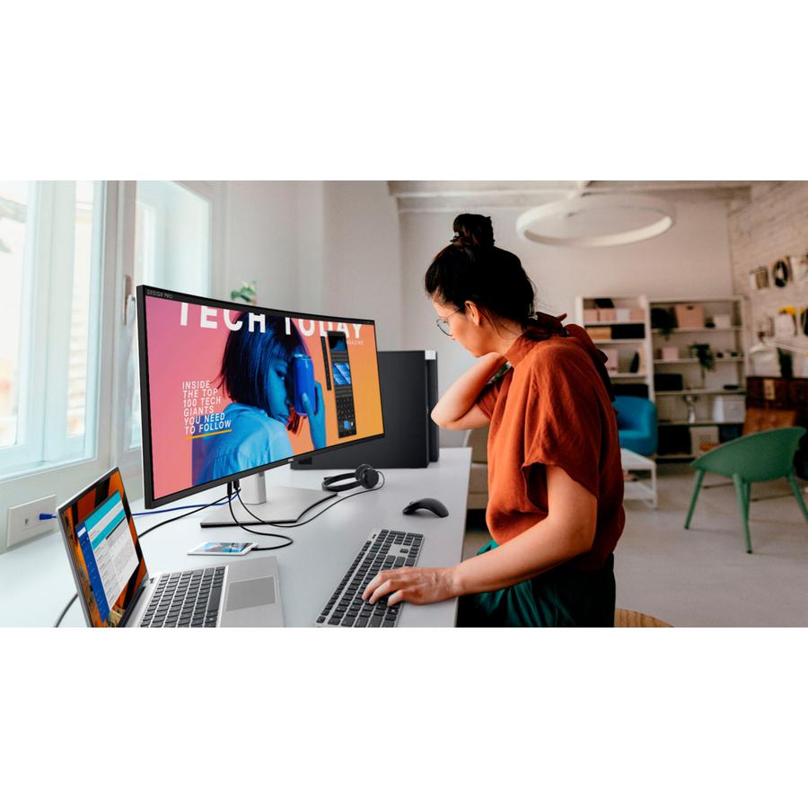 Dell UltraSharp U4021QW 39.7 WUHD Curved Screen LCD Monitor - 40 Class