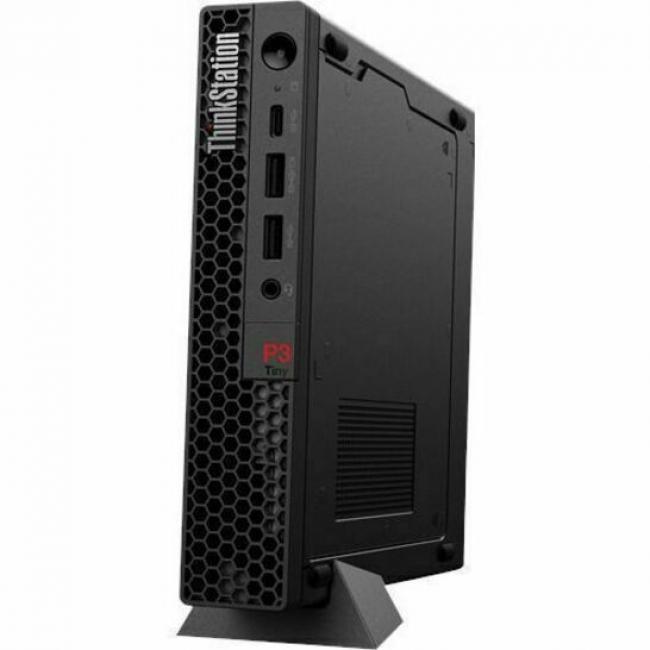 Lenovo ThinkStation P3 30H00014US Workstation - 1 x Intel Core i7 Hexadeca-core (16 Core) i7-13700T 13th Gen 1.40 GHz - 32 GB DDR5 SDRAM RAM - 1 TB SSD - Tiny - Black - Intel Q670 Chip - Windows 11 Pr