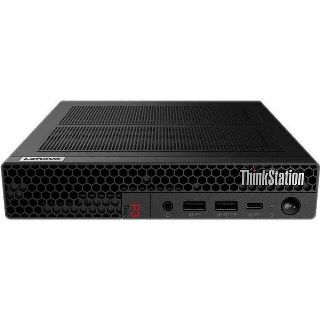 Lenovo ThinkStation P3 30H00014US Workstation - 1 x Intel Core i7 Hexadeca-core (16 Core) i7-13700T 13th Gen 1.40 GHz - 32 GB DDR5 SDRAM RAM - 1 TB SSD - Tiny - Black - Intel Q670 Chip - Windows 11 Pr