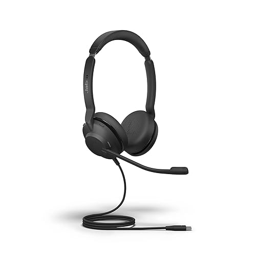 abra Evolve 30 II Headset - Stereo - USB Type C, Mini - phone (3.5mm) - Wired - 32 Ohm - 150 Hz - 7 kHz - Over - the - head, On - ear - Binaural - Supra - aural - 3.94 ft Cable - Electret, Condenser Microphone - Noise Canceling - Black - Dealtargets.ca