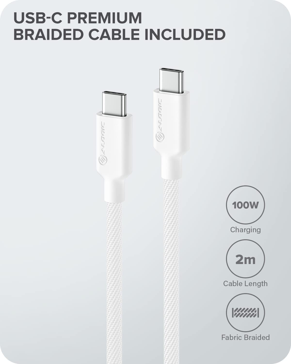 ALOGIC 100W MacBook Pro Charger USB C Charger withGaNFast Tech, PD 3.0 Laptop Charger for MacBook Pro 16/13, Air, M1 Mac, XPS 15/13, iPad Pro, iPhone 13/13 Pro/Max/13 Mini Galaxy, Pixel & More - Dealtargets.com