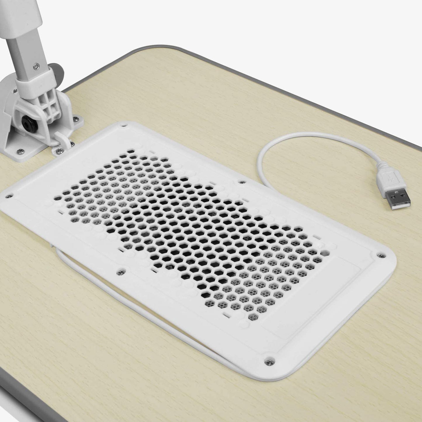 Aluratek (ACT01F) Adjustable, Foldable, Ergonomic, Laptop Cooling Table with Cooling Fan (Standing Desk, Sofa/Couch Tray, Floor) - Dealtargets.com