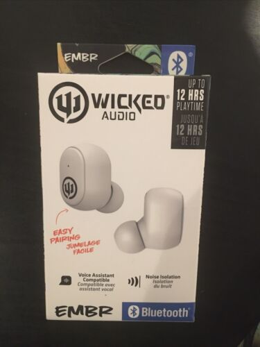 Wicked Audio Embr True Wireless Earbuds White