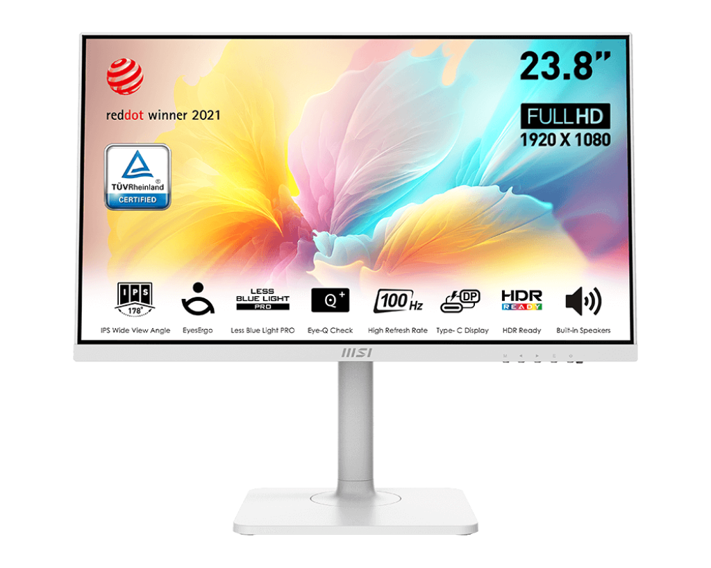 MSI Modern MD2412PW 24-inch IPS 1920 x 1080 (FHD) Computer Monitor, 100Hz, Adapt
