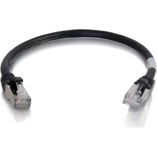 C2G 00981 Cat6 Cable - Snagless Shielded Ethernet Network Patch Cable, Black (6 Inches) 6-Inch Black