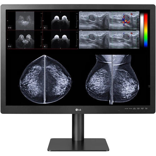 LG Electronics, U.S.A. Medical 24HR513C-B 24? IPS 8MP Diagnostic Monitor, 1920 X 1200, DP, HDMI, DVI Input, 2 Way Pivot, Pathology Mode, FDA 510K CLASS II