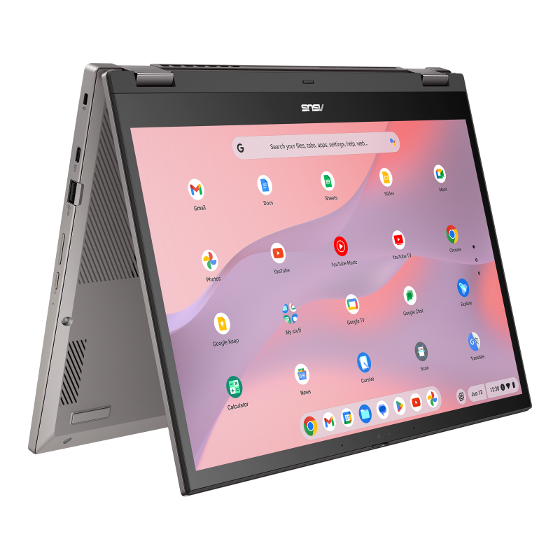 ASUS Chromebook CM34 Flip CM3401FFA-DB31T-CB Zinc 14.0 WUXGA TouchScreen AMD Ryzen 3 7320C 8GB RAM 128GB SSD AMD Radeon Graphics Chrome OS 1Y1ADP Clavier Francais Bilingue Rétro-éclairé