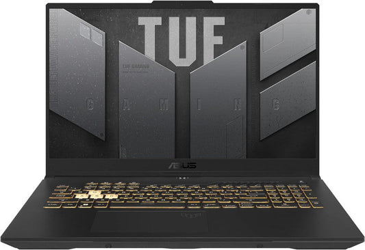 ASUS TUF Gaming F17 (2022) FX707ZC4-TS51-CB Mecha Gray 17.3" FHD 144Hz IPS Intel Core i5-12500H 16GB RAM 512GB SSD NVIDIA GeForce RTX 3050 Laptop 4GB Graphcis Win11 Home 1YW/1ADP Clavier Francais Bilingue RGB Notebook