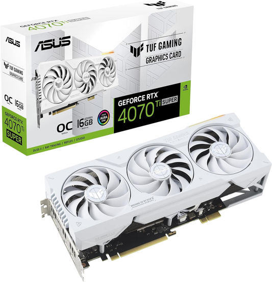 ASUS TUF Gaming GeForce RTX 4070 Ti SUPER BTF White OC Edition Gaming Graphics