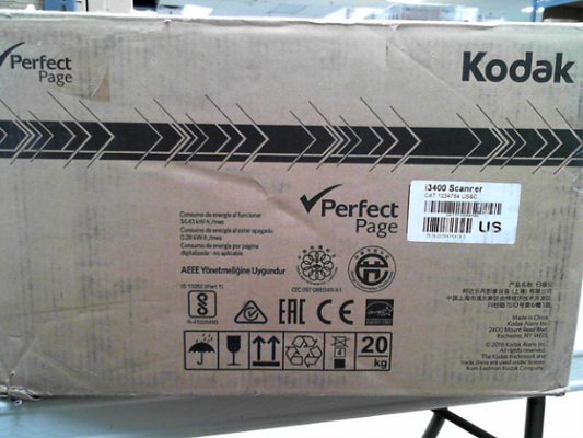 OPEN BOX - Kodak QV9720 i3400 Document Scanner - Desktop - Black/Gray