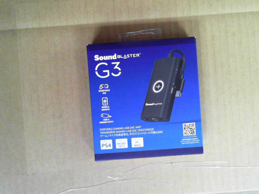 OPEN BOX - Creative Sound Blaster G3 USB-C External Gaming USB DAC and Amp for PS4, Nintendo Switch, Ft. GameVoice Mix (Audio Balance for Game/Chat), Mic/Vol Control and Mobile App Control, Plug-and-Play USB C + GameVoice Mix