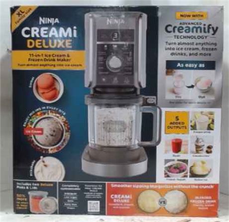 Ninja NC501 Creami Deluxe 11-in-1 Ice Cream Maker, Silver