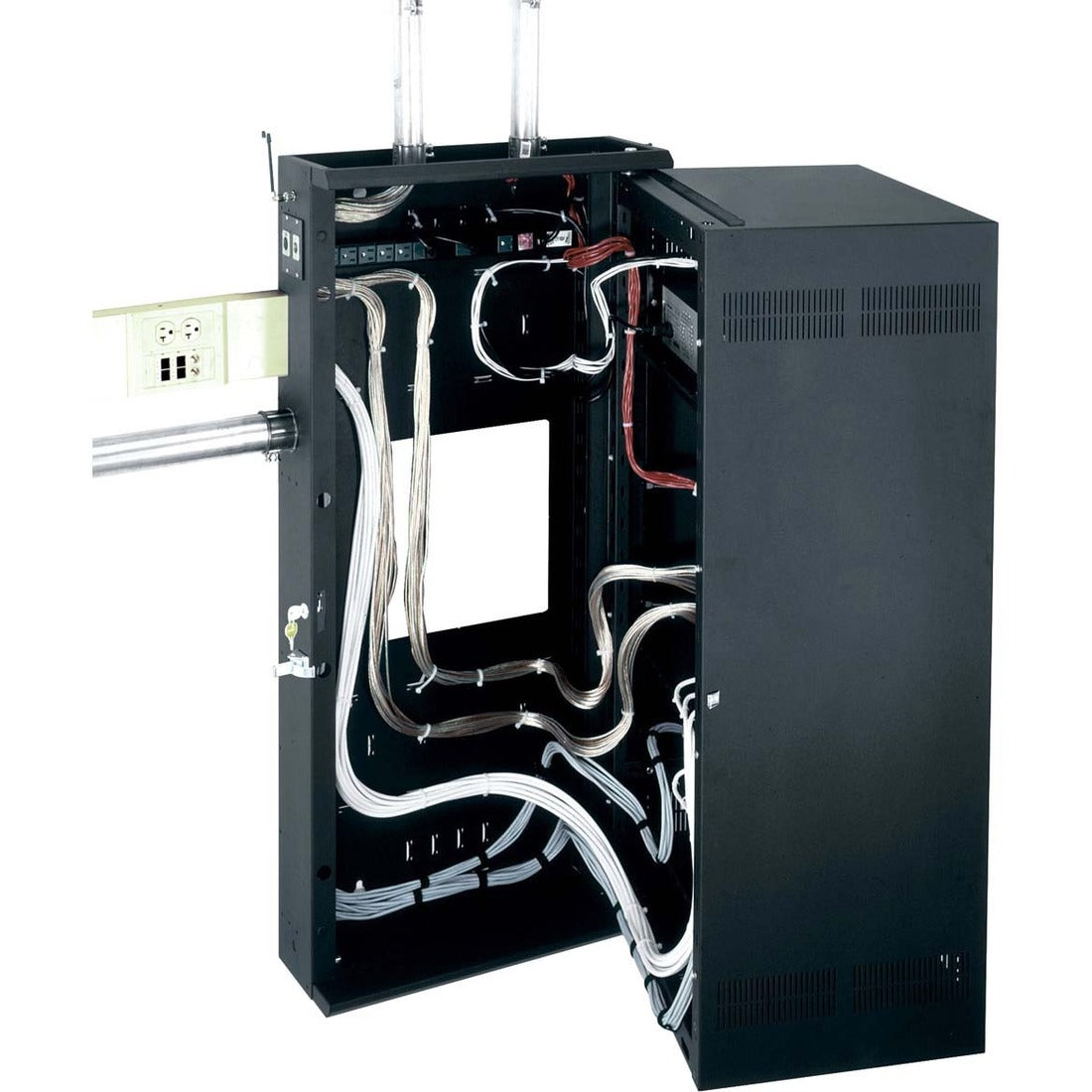 Middle Atlantic DWR Series Pivoting Wall Rack - 24 RU - 24U Rack Height - Wall Mountable - 300 Lb Maximum Weight Capacity