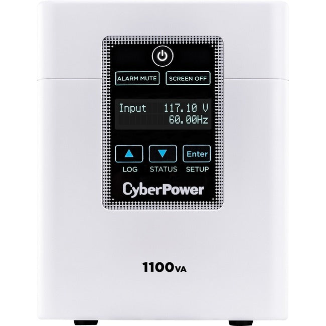 CyberPower M1100XL Medical UPS Systems - 1100VA/880W, 120 VAC, NEMA 5-15P-HG, Mini-Tower, 6 Outlets, LCD, PowerPanel® Business, $400000 CEG, 3-YEAR Warranty