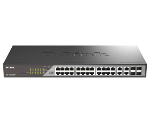 D-LINK DSS-200G-28MP/E 28-Port Gigabit Ethernet PoE+ Surveillance Switch