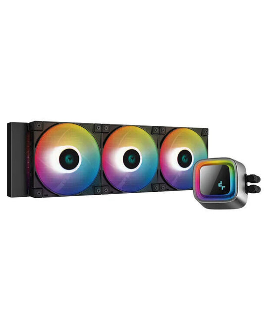 Deepcool Fan R-ls720-bkamnt-g-1 Ls720 Premium Simple Water Cooling Cpu Cooler With Argb Fan, 14.2 Inches (360 Mm) - Black