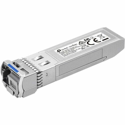 TP-Link Omada 10GBase-BX WDM Bi-Directional SFP+ LC Module - For Data Networking, Optical Network - 1 x LC/UPC 10GBase-BX BiDi Simplex Network - Optical Fiber - 9/125 µm - 0.1 mil, 0.1 mil Wavelength - Single-mode - 10 Gigabit Ethernet