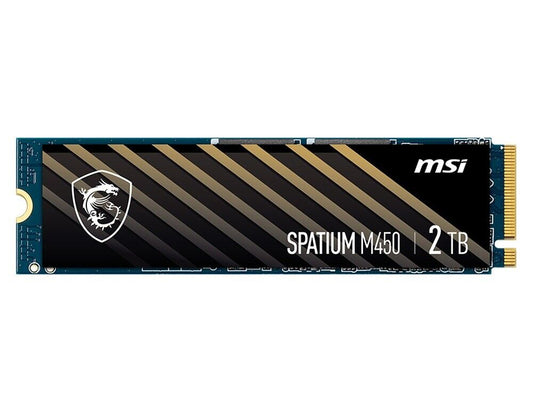 MSI SPATIUM M450 M.2 2280 2TB PCI-Express 4.0 x4  NVMe 1.4 3D NAND Internal Solid State Drive (SSD)