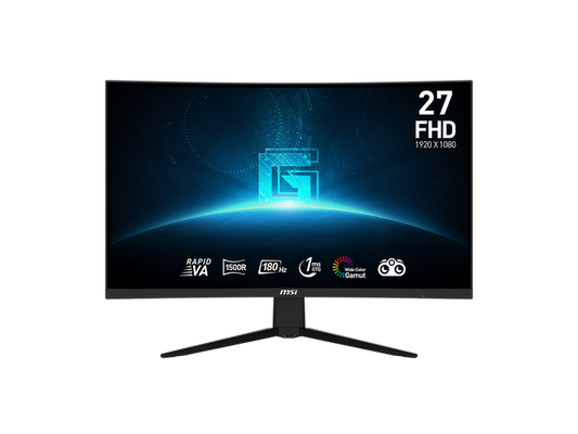 MSI 27\  1920 x 1080 LCD Anti-glare  Cable Lock Slot Curved Gaming Monitor  G27C3F