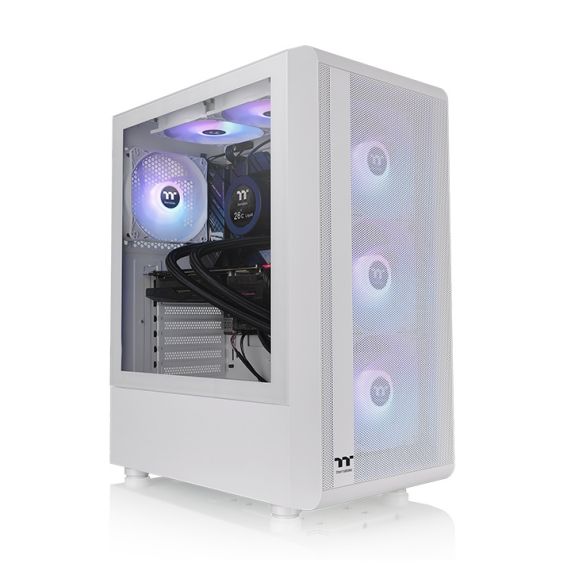 Thermaltake S200 TG ARGB Snow Mid Tower Case CA-1X2-00M6WN-01