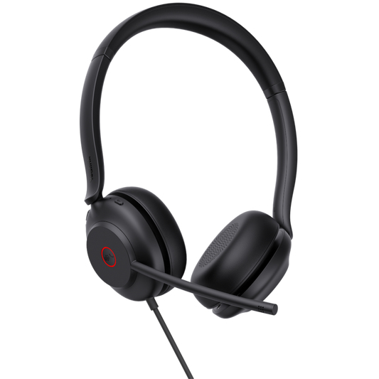 Yealink UH35 Headset - Microsoft Teams Certification - Stereo - USB Type A - Wired - 32 Ohm - 20 Hz - 20 kHz - Over-the-head, On-ear - Binaural - Supra-aural - 4.92 ft Cable - Noise Cancelling Microphone - Noise Canceling - Black