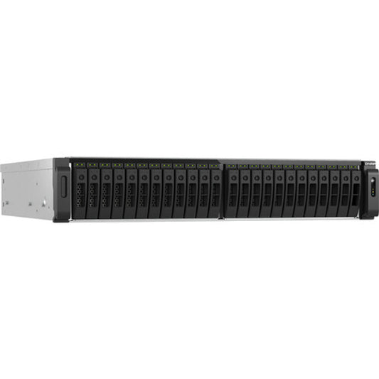 Qnap 2u 30-Bay 2.5 Sata 6gbps All-Flash Nas, Amd Ryzen 7 7000 Series 8c16t (Boost Up To 5.3 Ghz), 64gb Ddr4 Non-Ecc Ram (Up To 128gb), 10gbase-T + 2 - TS-H3077AFU-R7-64G-US