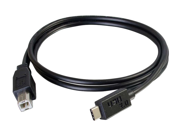 C2G 28858 3FT USB 2.0 USB-C TO USB-B CABLE M/M - BLACK