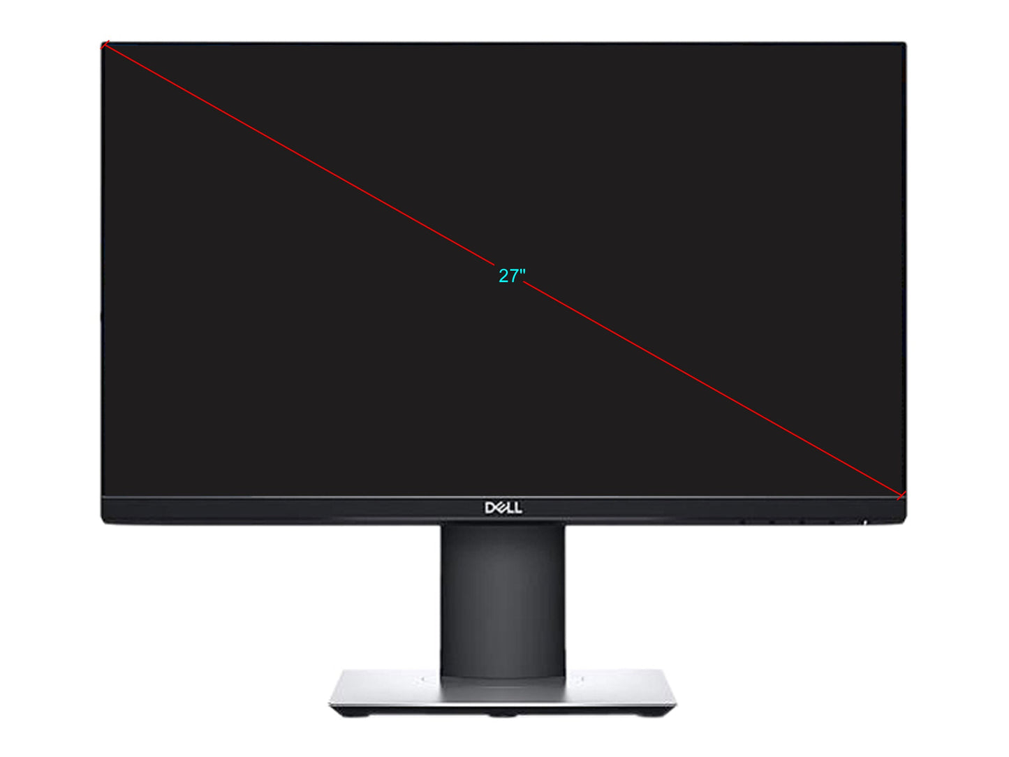 Dell P2719HE 27" Full HD 1920 x 1080 DisplayPort HDMI VGA USB Hub Anti-Glare Flicker-Free UltraThin Bezel LED Backlit Height Adjustable IPS Monitor