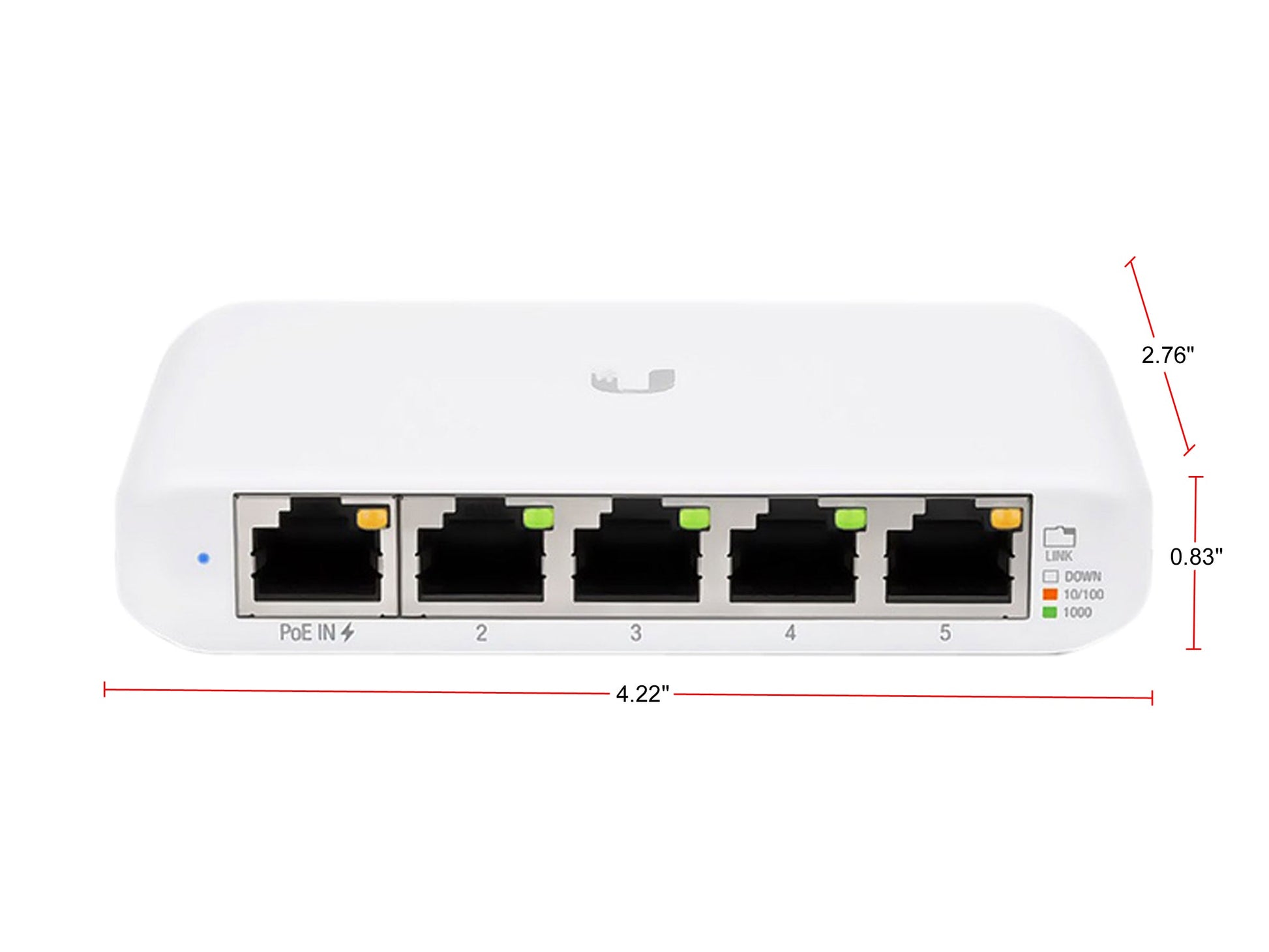 Ubiquiti USW-Flex-Mini UniFi Switch Compact Gigabit 5-Port 802.3af/at PoE