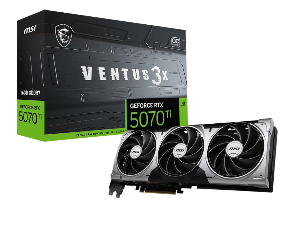 MSI GeForce RTX 5070 Ti VENTUS 3X OC Graphics Card
