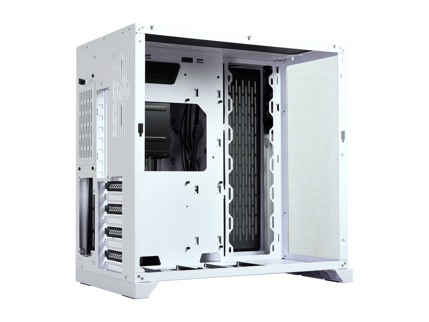 LIAN LI PC-O11 Dynamic White Tempered Glass on the Front and Left Sides, Chassis Body SECC ATX Mid Tower Gaming Computer Case - PC-O11DW