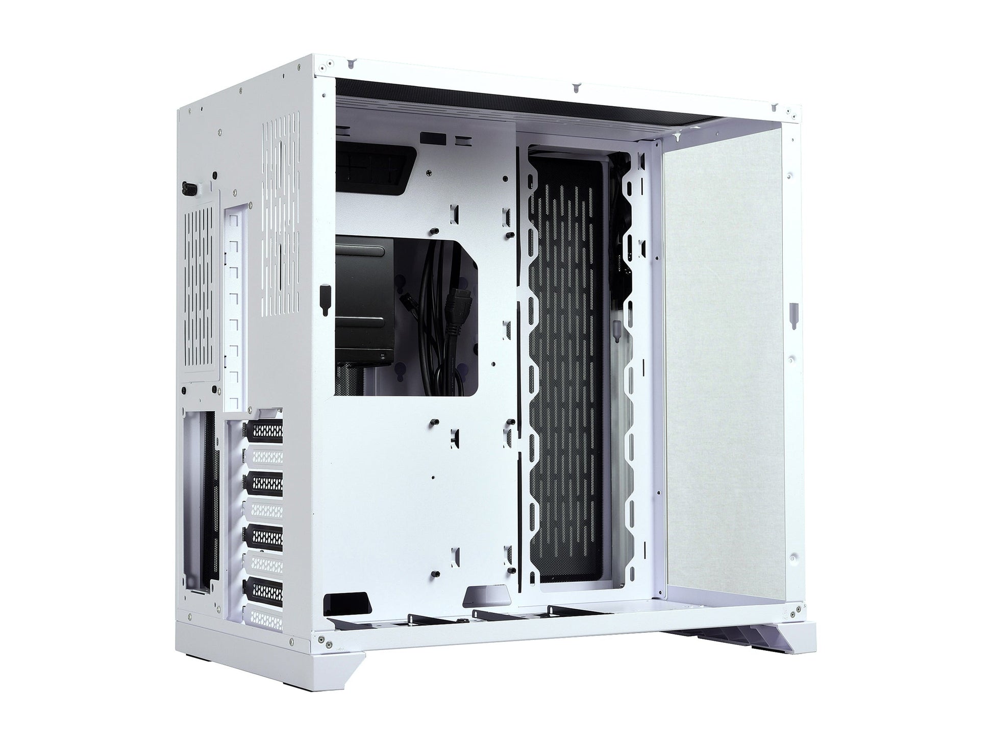 LIAN LI PC-O11 Dynamic White Tempered Glass on the Front and Left Sides, Chassis Body SECC ATX Mid Tower Gaming Computer Case - PC-O11DW