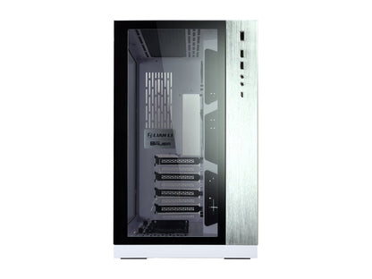 LIAN LI PC-O11 Dynamic White Tempered Glass on the Front and Left Sides, Chassis Body SECC ATX Mid Tower Gaming Computer Case - PC-O11DW