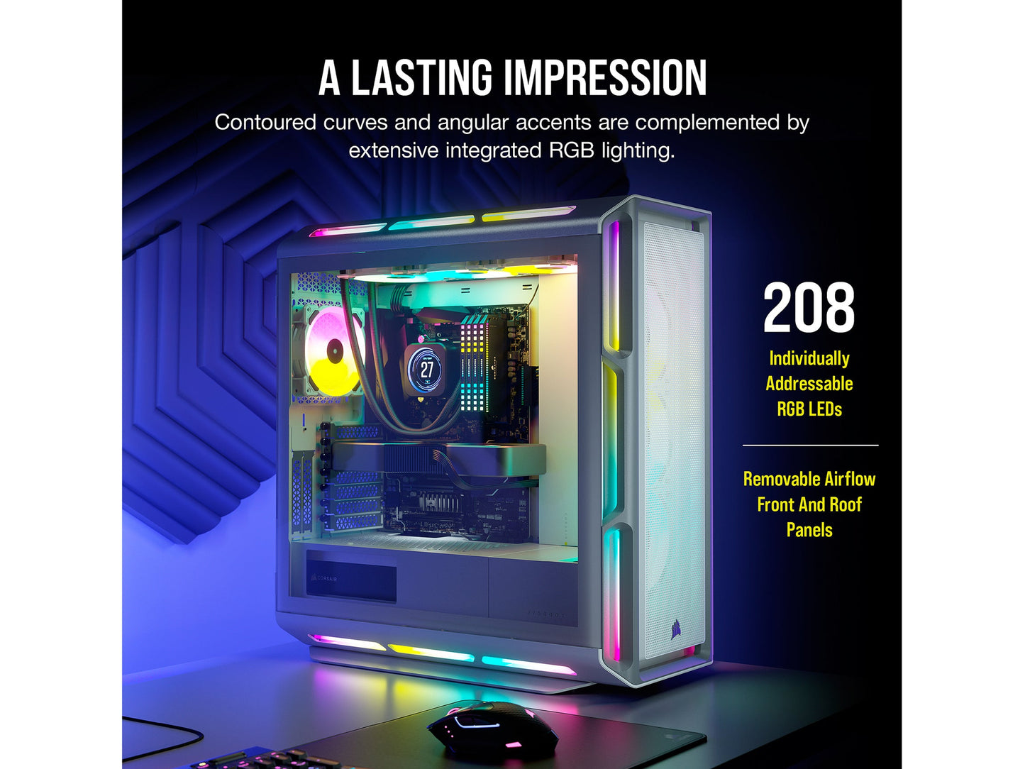 Corsair iCUE 5000T RGB CC-9011231-WW White Computer Case