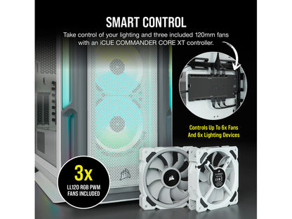 Corsair iCUE 5000T RGB CC-9011231-WW White Computer Case