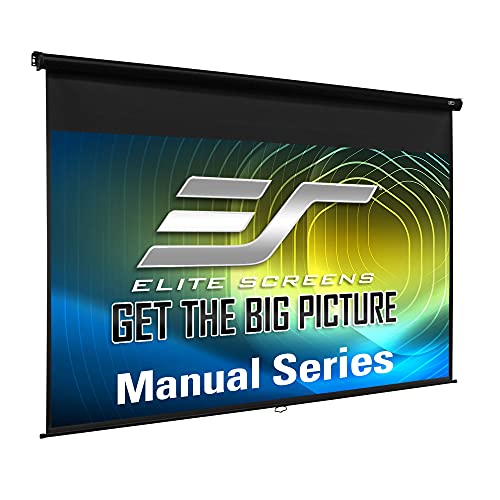 Elite Screens M142UWH2 142in 16:9 Manual Screen, MaxWhite
