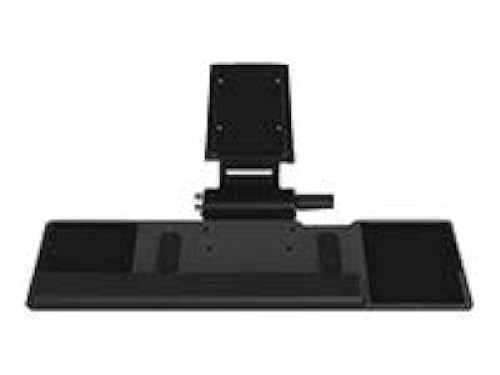 Humanscale 6F Keyboard System, Float Keyboard w/Built-in Mouse, 19in Slim Palm Support, 12in Track (Black)
