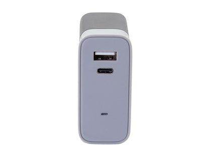 C2G 20280 2-Port USB-C + USB-A Wall Charger, 5.4A Max Output, Black